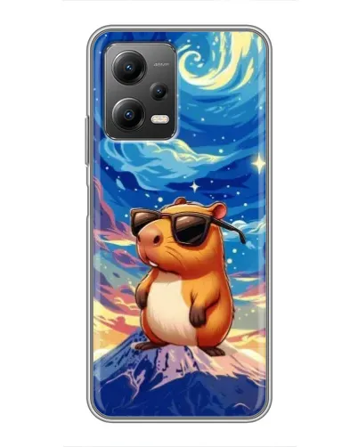 Чехол для Xiaomi POCO X5 (5G) с картинкой «Капибара Ван Гога»