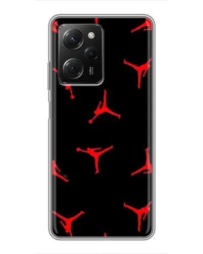 Чехол для Xiaomi POCO X5 Pro (5G) с картинкой «Jordan Red Pattern»