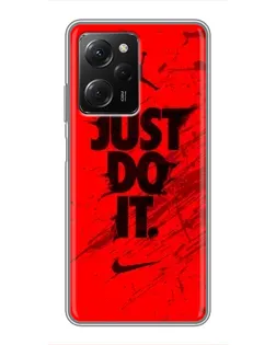 Чехол для Xiaomi POCO X5 Pro (5G) с картинкой «Nike Just Do It» Чехол для Xiaomi POCO X5 Pro (5G) с картинкой «Nike Just Do It»