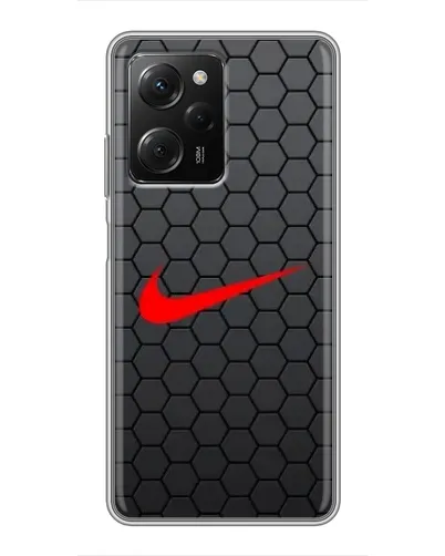 Чехол для Xiaomi POCO X5 Pro (5G) с картинкой «Nike — карбоновая сетка»
