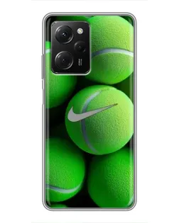 Чехол для Xiaomi POCO X5 Pro (5G) с картинкой «Теннисные мячи Найк» Чехол для Xiaomi POCO X5 Pro (5G) с картинкой «Теннисные мячи Найк»