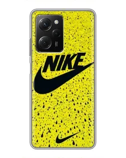 Чехол для Xiaomi POCO X5 Pro (5G) с картинкой «Желтый текстурный Nike» Чехол для Xiaomi POCO X5 Pro (5G) с картинкой «Желтый текстурный Nike»