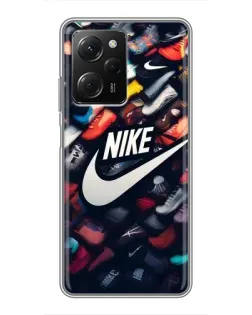 Чехол для Xiaomi POCO X5 Pro (5G) с картинкой «Коллекция кроссовок Nike» Чехол для Xiaomi POCO X5 Pro (5G) с картинкой «Коллекция кроссовок Nike»
