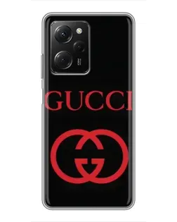 Чехол для Xiaomi POCO X5 Pro (5G) с картинкой «Gucci — красный логотип» Чехол для Xiaomi POCO X5 Pro (5G) с картинкой «Gucci — красный логотип»