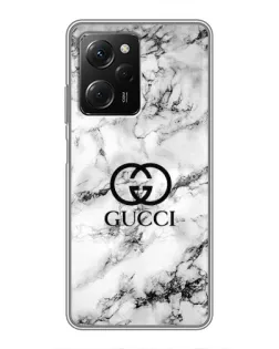 Чехол для Xiaomi POCO X5 Pro (5G) с картинкой «Gucci — мраморный шик» Чехол для Xiaomi POCO X5 Pro (5G) с картинкой «Gucci — мраморный шик»