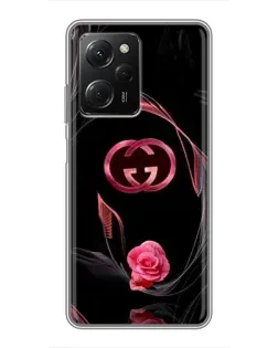Чехол для Xiaomi POCO X5 Pro (5G) с картинкой «Gucci — неоновая роза» Чехол для Xiaomi POCO X5 Pro (5G) с картинкой «Gucci — неоновая роза»