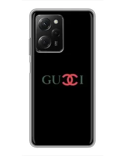 Чехол для Xiaomi POCO X5 Pro (5G) с картинкой «Gucci — красный градиент» Чехол для Xiaomi POCO X5 Pro (5G) с картинкой «Gucci — красный градиент»