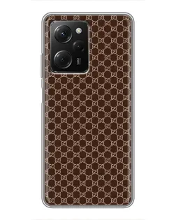 Чехол для Xiaomi POCO X5 Pro (5G) с картинкой «Gucci — шоколадная сетка» Чехол для Xiaomi POCO X5 Pro (5G) с картинкой «Gucci — шоколадная сетка»
