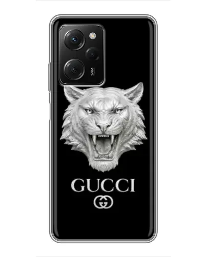 Чехол для Xiaomi POCO X5 Pro (5G) с картинкой «Gucci — серебряный лев» Чехол для Xiaomi POCO X5 Pro (5G) с картинкой «Gucci — серебряный лев»