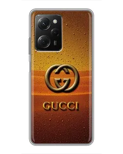 Чехол для Xiaomi POCO X5 Pro (5G) с картинкой «Gucci — солнечный градиент» Чехол для Xiaomi POCO X5 Pro (5G) с картинкой «Gucci — солнечный градиент»