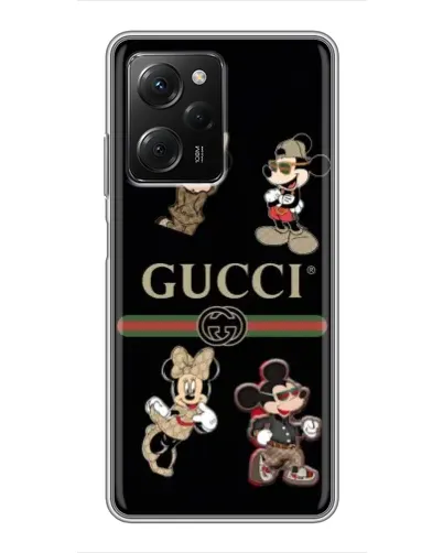 Чехол для Xiaomi POCO X5 Pro (5G) с картинкой «Gucci — герои Disney и монограмма» Чехол для Xiaomi POCO X5 Pro (5G) с картинкой «Gucci — герои Disney и монограмма»