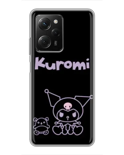 Чехол для Xiaomi POCO X5 Pro (5G) с картинкой «Kuromi — черный минимализм» Чехол для Xiaomi POCO X5 Pro (5G) с картинкой «Kuromi — черный минимализм»