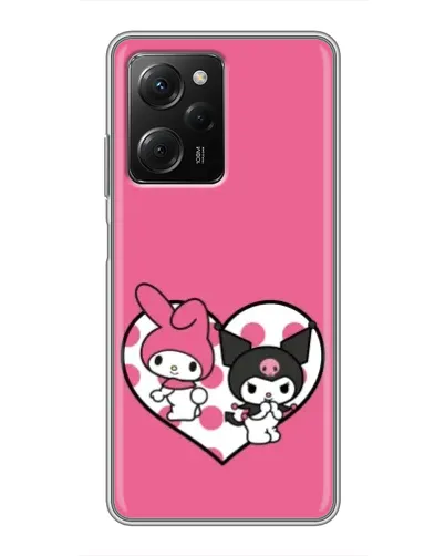 Чехол для Xiaomi POCO X5 Pro (5G) с картинкой «Kuromi и My Melody» Чехол для Xiaomi POCO X5 Pro (5G) с картинкой «Kuromi и My Melody»