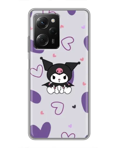 Чехол для Xiaomi POCO X5 Pro (5G) с картинкой «Kuromi и лавандовые сердца» Чехол для Xiaomi POCO X5 Pro (5G) с картинкой «Kuromi и лавандовые сердца»