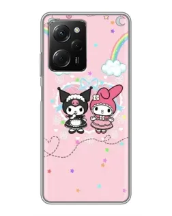 Чехол для Xiaomi POCO X5 Pro (5G) с картинкой «My Melody и Kuromi» Чехол для Xiaomi POCO X5 Pro (5G) с картинкой «My Melody и Kuromi»