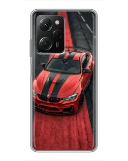 Чехол для Xiaomi POCO X5 Pro (5G) с картинкой «BMW на красной дорожке»