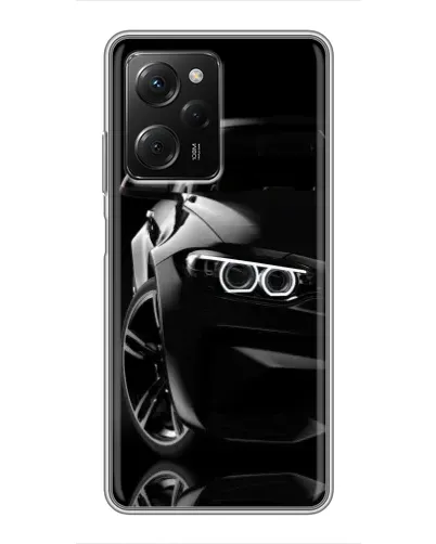 Чехол для Xiaomi POCO X5 Pro (5G) с картинкой «Черная BMW — профиль» Чехол для Xiaomi POCO X5 Pro (5G) с картинкой «Черная BMW — профиль»