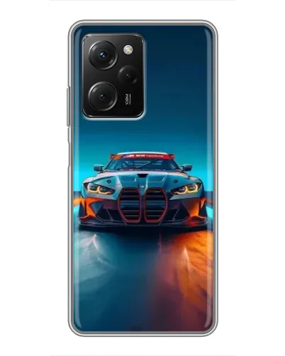 Чехол для Xiaomi POCO X5 Pro (5G) с картинкой «BMW — огни неона» Чехол для Xiaomi POCO X5 Pro (5G) с картинкой «BMW — огни неона»