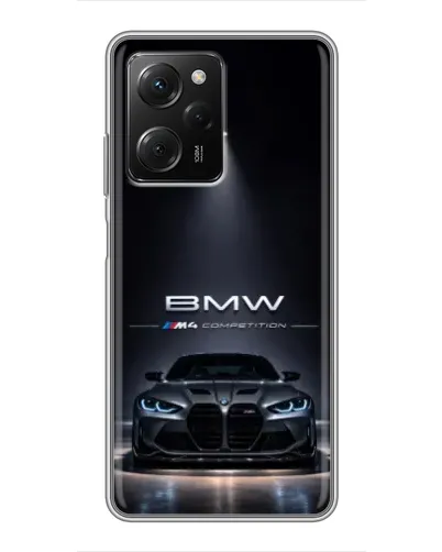 Чехол для Xiaomi POCO X5 Pro (5G) с картинкой «BMW сквозь ночной город» Чехол для Xiaomi POCO X5 Pro (5G) с картинкой «BMW сквозь ночной город»