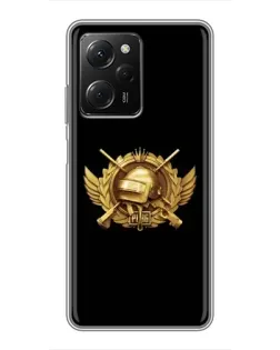 Чехол для Xiaomi POCO X5 Pro (5G) с картинкой «PUBG — оранжевый градиент» Чехол для Xiaomi POCO X5 Pro (5G) с картинкой «PUBG — оранжевый градиент»