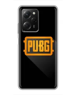 Чехол для Xiaomi POCO X5 Pro (5G) с картинкой «PUBG — рамка лого» Чехол для Xiaomi POCO X5 Pro (5G) с картинкой «PUBG — рамка лого»