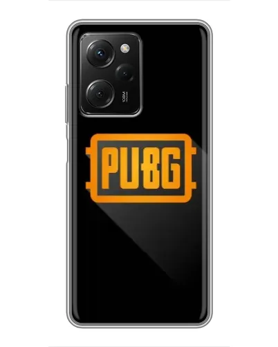 Чехол для Xiaomi POCO X5 Pro (5G) с картинкой «PUBG — рамка лого» Чехол для Xiaomi POCO X5 Pro (5G) с картинкой «PUBG — рамка лого»