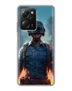 Чехол для Xiaomi POCO X5 Pro (5G) с картинкой «PUBG — реалистичный герой» Чехол для Xiaomi POCO X5 Pro (5G) с картинкой «PUBG — реалистичный герой»