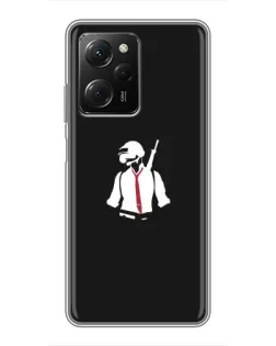 Чехол для Xiaomi POCO X5 Pro (5G) с картинкой «PUBG — силуэт воина» Чехол для Xiaomi POCO X5 Pro (5G) с картинкой «PUBG — силуэт воина»