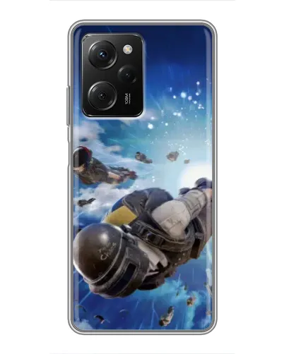 Чехол для Xiaomi POCO X5 Pro (5G) с картинкой «Десант PUBG — прыжок» Чехол для Xiaomi POCO X5 Pro (5G) с картинкой «Десант PUBG — прыжок»