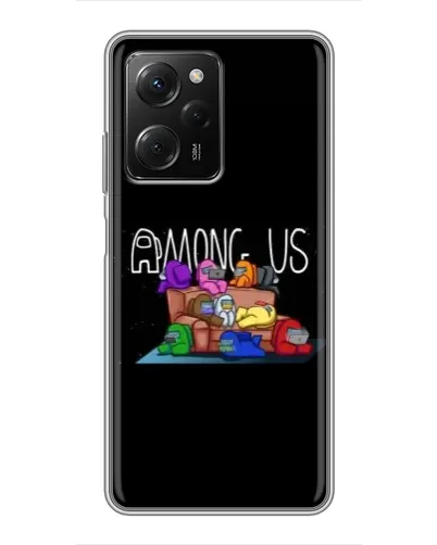 Чехол для Xiaomi POCO X5 Pro (5G) с картинкой «Логотип Among Us»