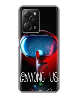 Чохол для Xiaomi POCO X5 Pro (5G) з картинкою «Червоний імпостер — макро» Чохол для Xiaomi POCO X5 Pro (5G) з картинкою «Червоний імпостер — макро»
