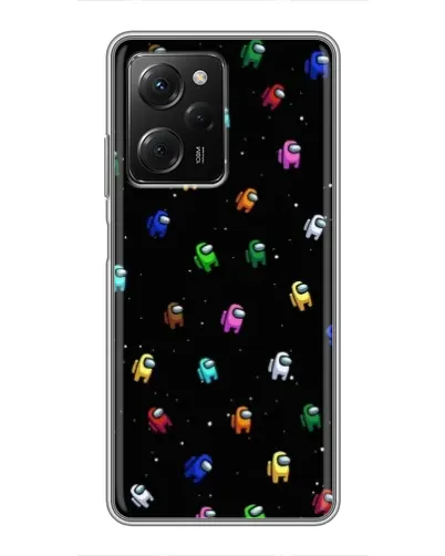 Чехол для Xiaomi POCO X5 Pro (5G) с картинкой «Экипаж Among Us»