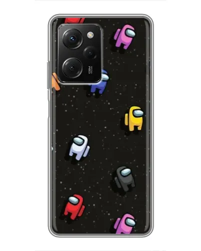 Чехол для Xiaomi POCO X5 Pro (5G) с картинкой «Космический паттерн Among Us»