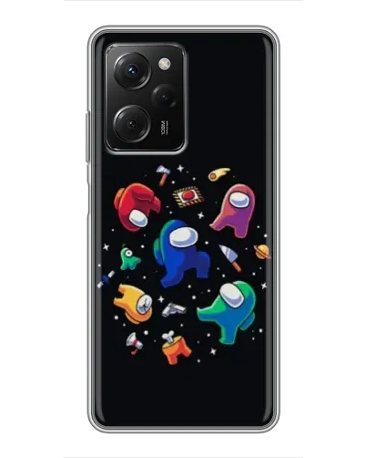Чехол для Xiaomi POCO X5 Pro (5G) с картинкой «Among Us космос»