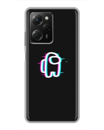 Чехол для Xiaomi POCO X5 Pro (5G) с картинкой «Among Us неон»