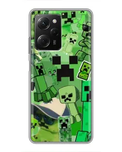 Чохол для Xiaomi POCO X5 Pro (5G) з картинкою «Кріпери Minecraft»