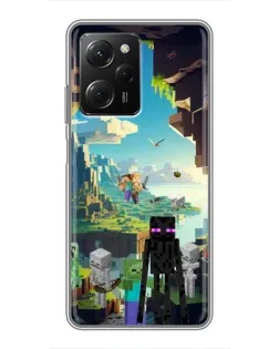 Чохол для Xiaomi POCO X5 Pro (5G) з картинкою «Ендермен у лісі»