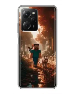 Чохол для Xiaomi POCO X5 Pro (5G) з картинкою «Стів у лісі»