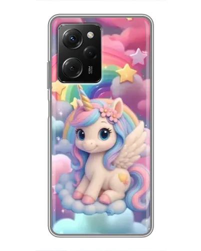 Чехол для Xiaomi POCO X5 Pro (5G) с картинкой «Маленький единорог»