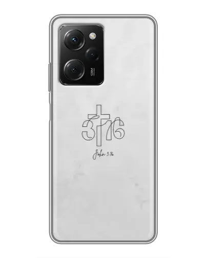 Чехол для Xiaomi POCO X5 Pro (5G) с картинкой «Иоанна 3:16 Крест» Чехол для Xiaomi POCO X5 Pro (5G) с картинкой «Иоанна 3:16 Крест»