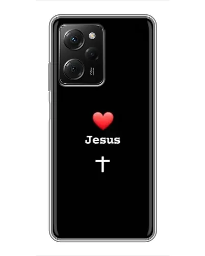 Чехол для Xiaomi POCO X5 Pro (5G) с картинкой «Сердце - Jesus» Чехол для Xiaomi POCO X5 Pro (5G) с картинкой «Сердце - Jesus»
