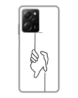 Чехол для Xiaomi POCO X5 Pro (5G) с картинкой «Рука держит» Чехол для Xiaomi POCO X5 Pro (5G) с картинкой «Рука держит»