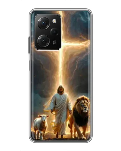 Чехол для Xiaomi POCO X5 Pro (5G) с картинкой «Лев Иуды и Свет» Чехол для Xiaomi POCO X5 Pro (5G) с картинкой «Лев Иуды и Свет»