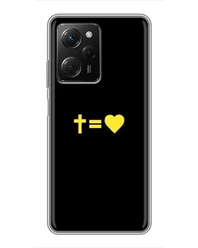Чехол для Xiaomi POCO X5 Pro (5G) с картинкой «Сердце и Крест» Чехол для Xiaomi POCO X5 Pro (5G) с картинкой «Сердце и Крест»