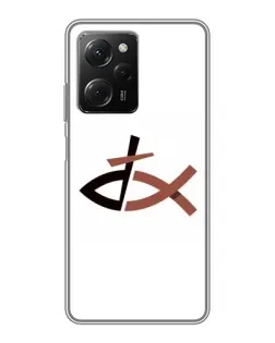 Чехол для Xiaomi POCO X5 Pro (5G) с картинкой «Рыба и крест»