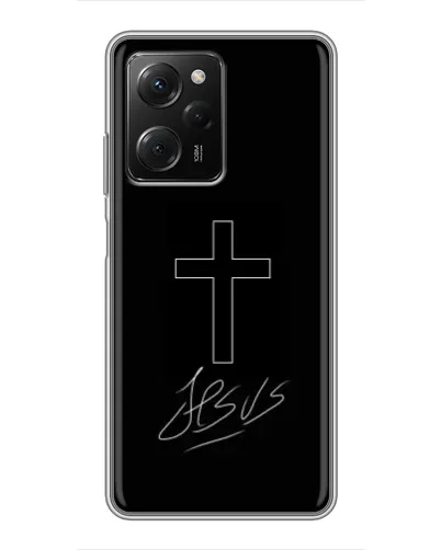 Чехол для Xiaomi POCO X5 Pro (5G) с картинкой «Графический крест Jesus» Чехол для Xiaomi POCO X5 Pro (5G) с картинкой «Графический крест Jesus»