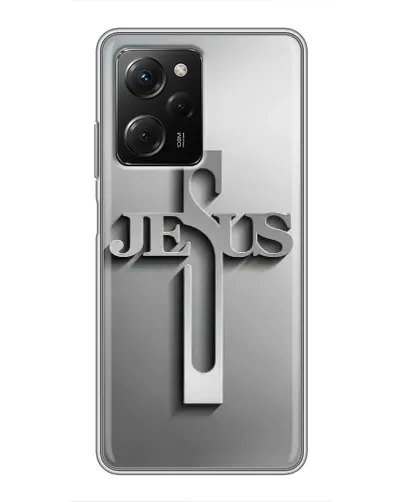 Чехол для Xiaomi POCO X5 Pro (5G) с картинкой «Металлический крест Jesus» Чехол для Xiaomi POCO X5 Pro (5G) с картинкой «Металлический крест Jesus»
