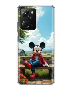 Чехол для Xiaomi POCO X5 Pro (5G) с картинкой «Микки на скамейке» Чехол для Xiaomi POCO X5 Pro (5G) с картинкой «Микки на скамейке»