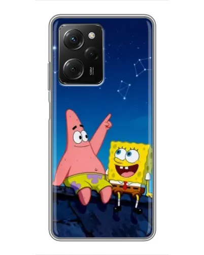 Чехол для Xiaomi POCO X5 Pro (5G) с картинкой «Губка Боб и Патрик ночью» Чехол для Xiaomi POCO X5 Pro (5G) с картинкой «Губка Боб и Патрик ночью»