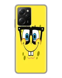 Чехол для Xiaomi POCO X5 Pro (5G) с картинкой «Минималистичный Спанч Боб» Чехол для Xiaomi POCO X5 Pro (5G) с картинкой «Минималистичный Спанч Боб»